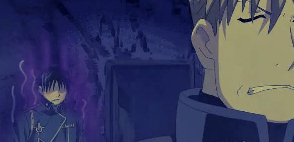 anthese:  FMA meme: 6 scenes 2/6 Wet Match Havoc: Damn. Colonel, can you give me