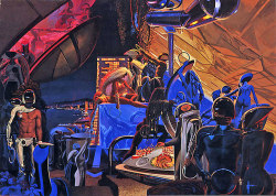 70sscifiart:  Proof that design futurist Syd Mead knows how to throw a party