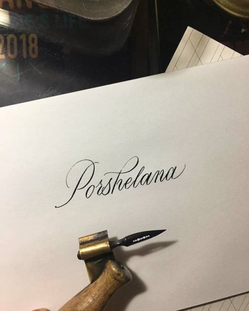 Definitely A Sucker For This Kind Of Simple Surprise, A Friend Wrote My Name In A Sleek Way Using A Nib