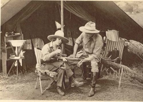 The adventurers Osa and Martin Johnson, 1920′s