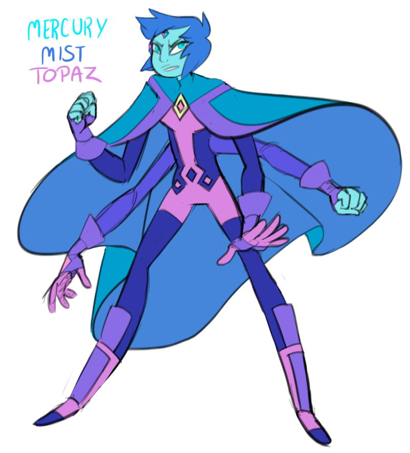 jigokuhana:  BB/Rae fusion is done~ This is Mercury Mist Topaz :3As I’ve clarified