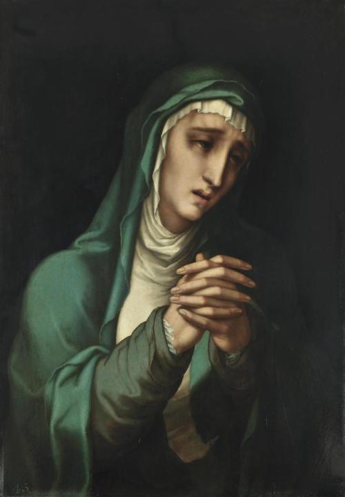 Virgen de los Dolores por Luis de Morales, 1560-70.