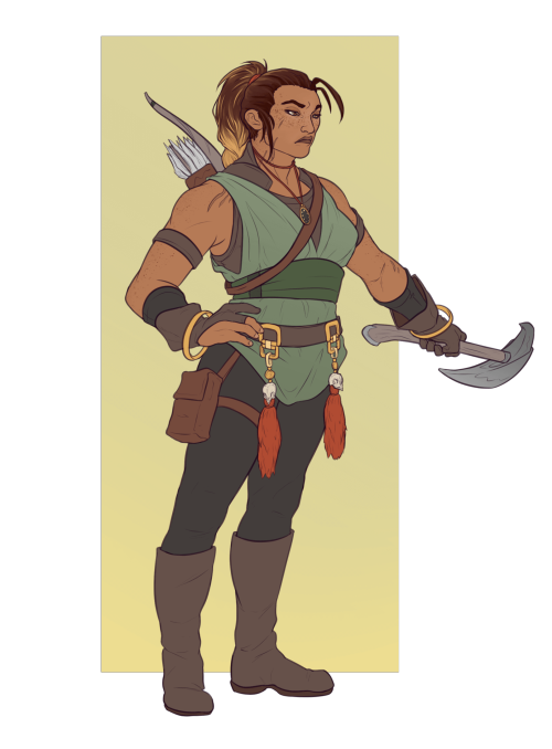 New DnD character, Vega Thalia. She&rsquo;s a ranger, literally the first time I have ever playe