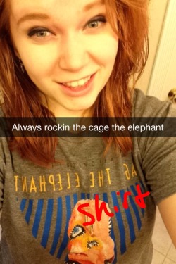 gingeyy:  FACT: I’m obsessed with this shirt FACT: still pissed I gave my shitty ex the GA tickets and kept the seated Cage the Elephant/The Black Keys tickets. Always too nice. And he’s a prick.