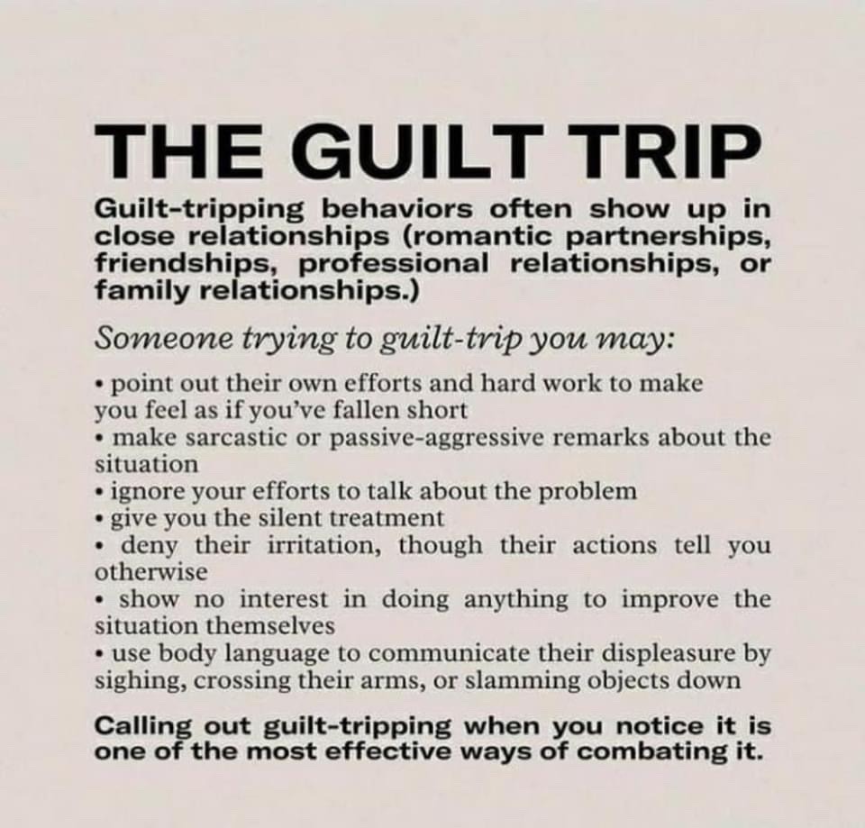 guilt trip gaslighting