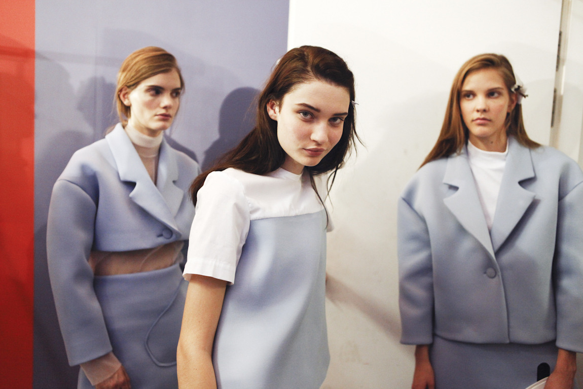 exclusive-femme:  Paris Fashion Week - Jacquemus F/W 2014-15 backstage 