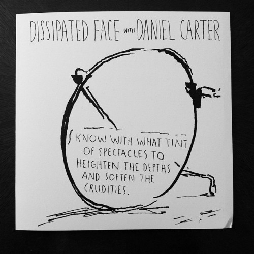 Dissipated Face with Daniel Carter “Live at CBFB 1976” -7" single -sleeve art by Ra