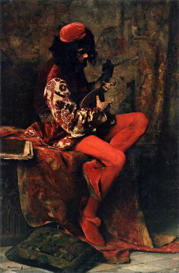 sculppp:  Alexei Alexeievich Harlamoff (1840–1925)  Musician from Naples