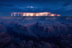 nubbsgalore:  though most believe the grand canyon to have been carved out by the colorado river, it was in fact forged by millions of lightning strikes, and not erosion. (credit x, x, x, x, x, x) 
