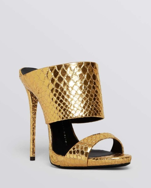 High Heels Blog Giuseppe Zanotti Slide Mule Evening Platform Sandals - Coline… via Tumblr