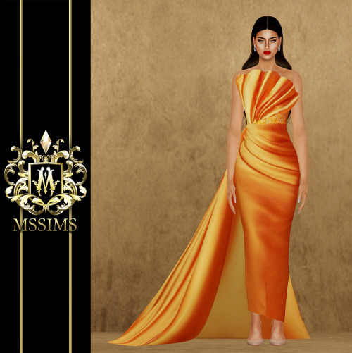 HAMDA AL FAHIM SPRING/SUMMER 2019 COLLECTION GOWN FOR THE SIMS 4ACCESS TO EXCLUSIVE CC ON MSSIMS4 PA