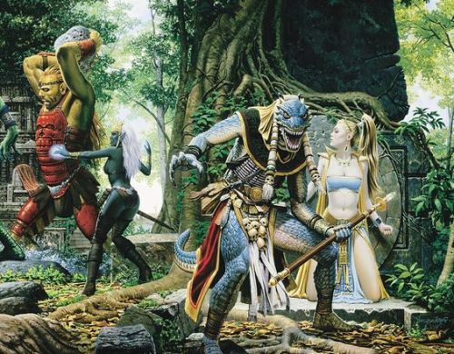 Everquest box art by Keith Parkinson.