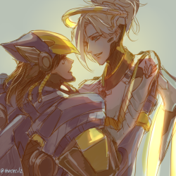 thececilz:Am in overwatch hell rn and then a friend really wanted me to draw pharmercy. How can I not  (TBH haven’t even drawn my own OTP yet sobs)