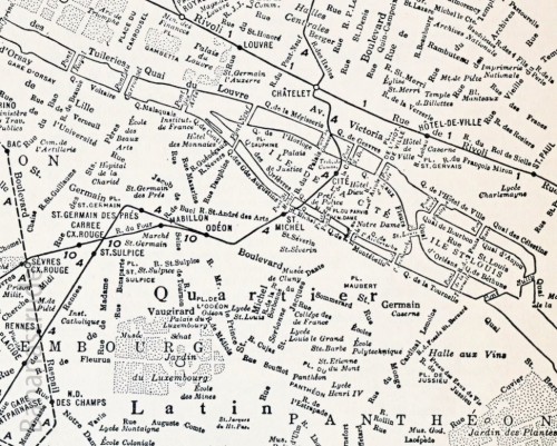 1937 Paris map. Uploaded by Bönan