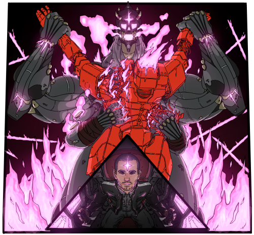 Commission Piece Of An Enkidu (from The Lancer RPG), The Bound Master, In Full Eviscerate Mode, Rending
