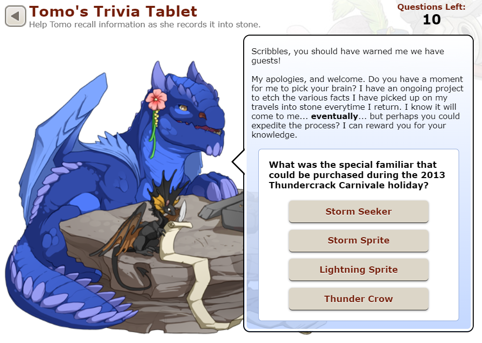 Stop the presses!  — Tomo’s Trivia Tablet has received a small visual...