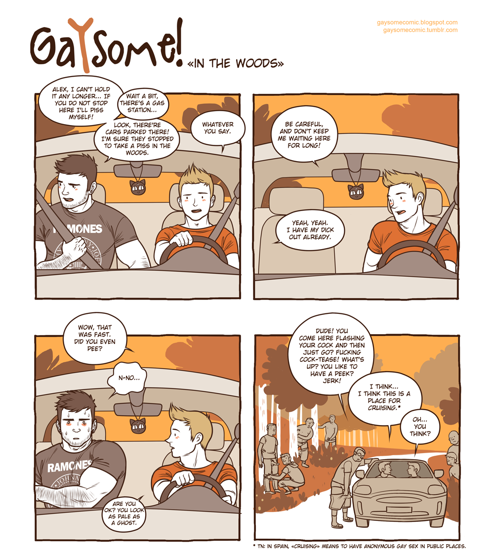 gaysomecomic:  25. In the woods