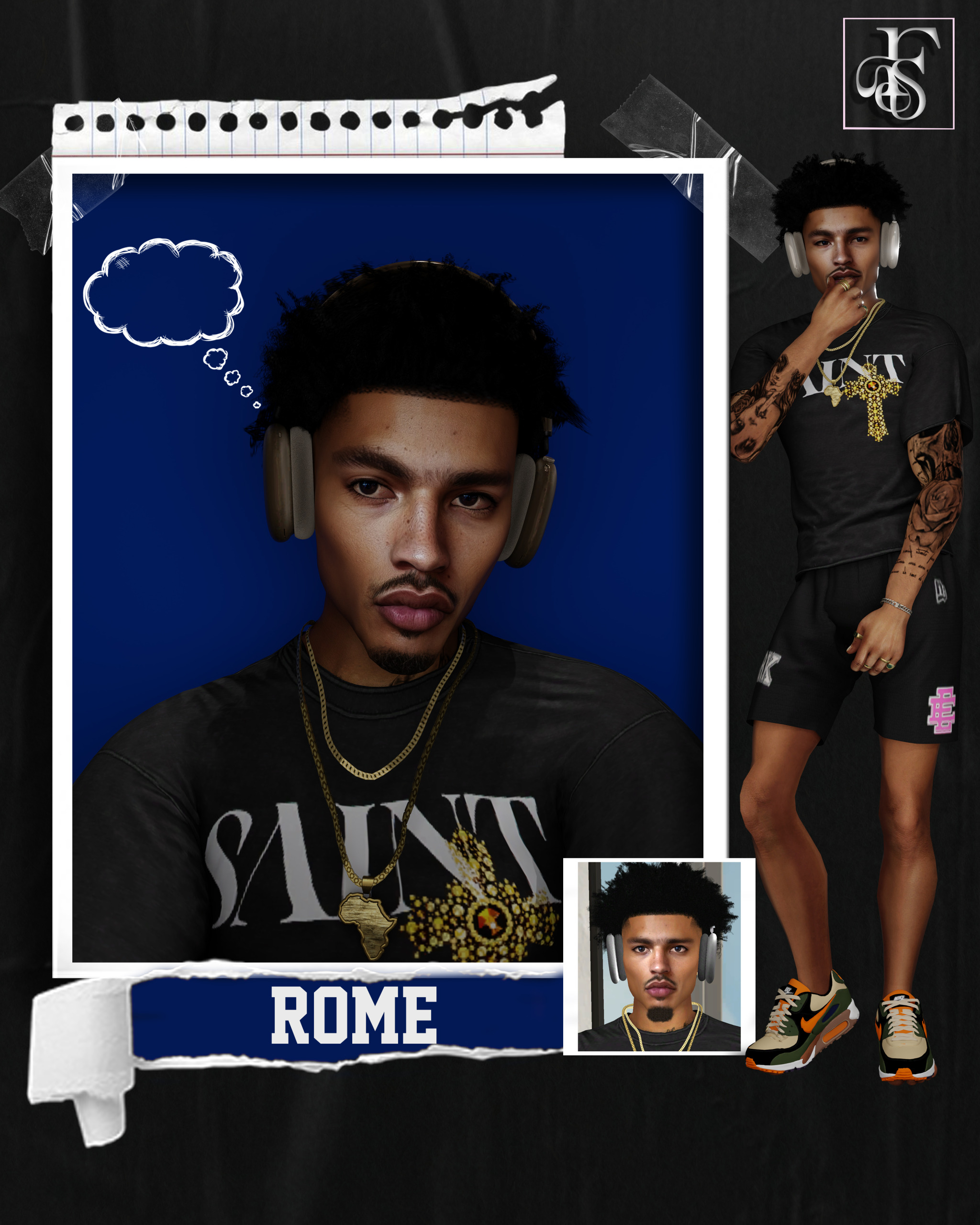 Sims 4 skin pack class of melanin male version download link