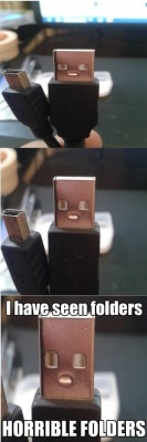 wannajoke:  USB has seen some shit http://wanna-joke.com/usb-has-seen-some-shit/