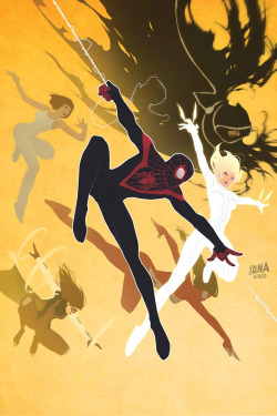 fyeahmilesmorales-blog:  As the world attempts to rebuild following untold destruction, we need heroes more than ever. Witness the birth of a new team of Ultimates – as Spider-Man, Black Widow, Kitty Pryde, Bombshell and Cloak &amp; Dagger officially