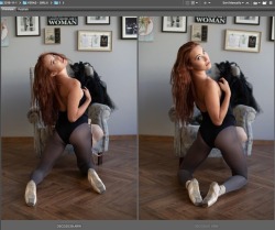 ATTENTION TO DETAILS is the key to good photograph. left shot isn&rsquo;t harmonic, her head is bent too much, there&rsquo;s no refinement in the left shot. While the right shot in my view is perfect in terms of the body position, the framing, the lightin