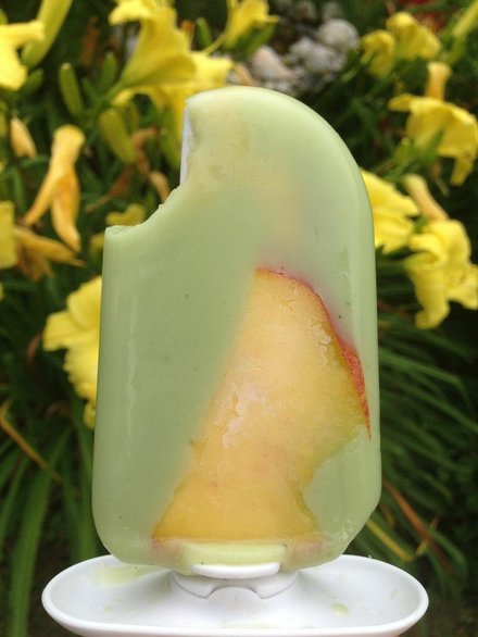 Raw Vegan Matcha Peach Pops(Click image for recipe)