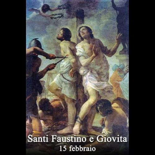 Santi Faustino e Giovita
I Ss. Faustino e Giovita nacquero a Brescia da nobile famiglia, e fin dalla più tenera età furono educati cristianamente. Durante la persecuzione di Adriano, si consacrarono alla visita ed al conforto…
continua >>...