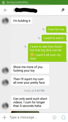 420slutwife:  My hubby came home and read all this dirty messages from all the sexy ass bulls thatâ€™s been messaging me, right away he grabs his cock and started stroking itâ€¦ then he ask me to suck his cock and while im down there, he tells me all