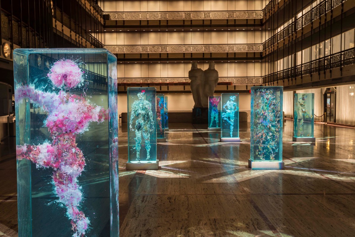 staceythinx:  Dustin Yellin’s installation for The New York City Ballet at Lincoln