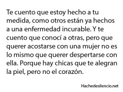 Es hora de que te vayas al carajo, Mi amor...