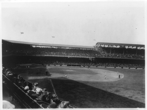 1909-1932. &ldquo;Baseball game at old Griffith Stadium, Washington, D.C.&quot; Nationa