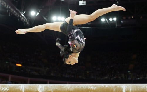 Romania’s Catalina Ponor competes in the Women’s Gymnastics