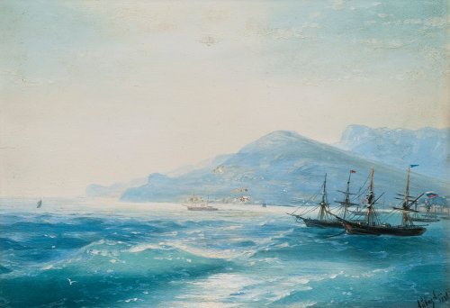 fleurdulys: Ships near the Coast - Ivan Aivazovsky 1886