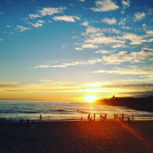 Living for those California sunsets (at Natural Bridges State Beach)