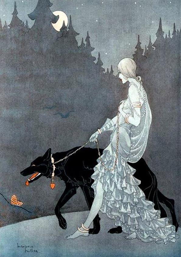 fuckyeahvintageillustration:  clockworkvortex:   “Queen of the Night” - artist