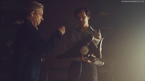 aconsultingdetective: Gratuitous Sherlock GIFs John: Well, this could be very nice. Very nice indeed