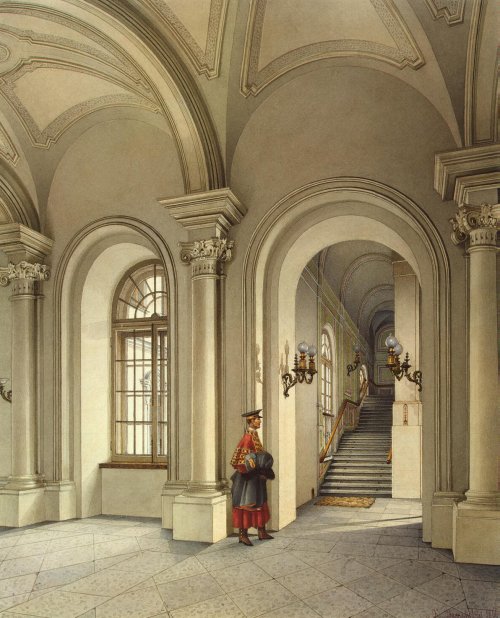 archatlas:Interiors of the Winter Palace and the New Hermitage Konstantin Andreyevich Ukhtomsky
