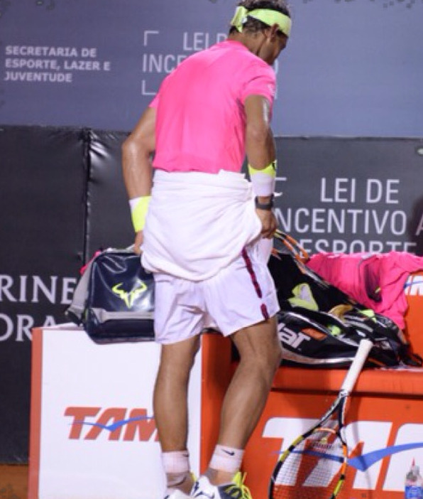 assofmydreams:  Nadal taking his ass teasing to whole new levels!