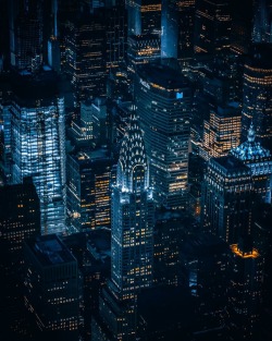 newyorkcityfeelings:  The Chrysler Building at night 📷 @nycafterdark