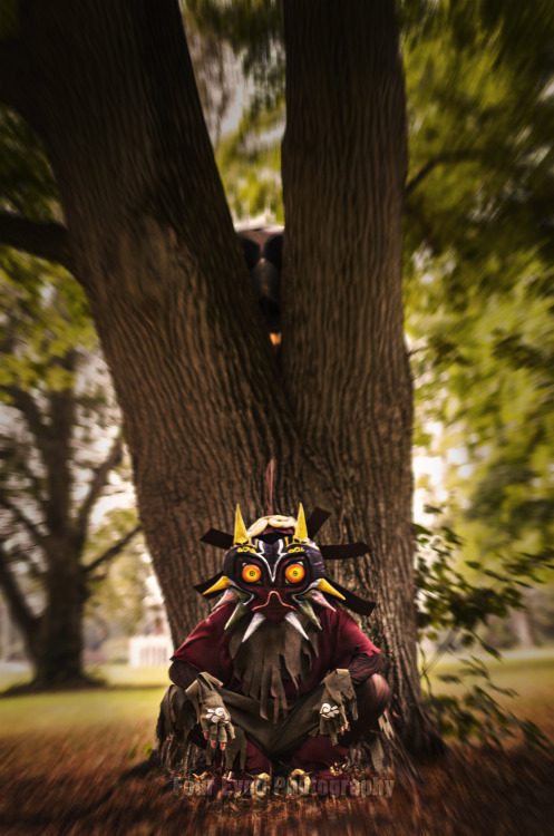 Some more of the Skull Kid cosplay shots.Cosplay made and modeled by Arielle Somerville ( http: