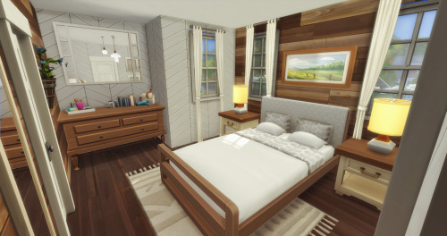 vixcsysims:Nice & Small Family Home by @vixcsysims• 30x30• 3 Bedrooms & 2 Bathrooms• Brindle