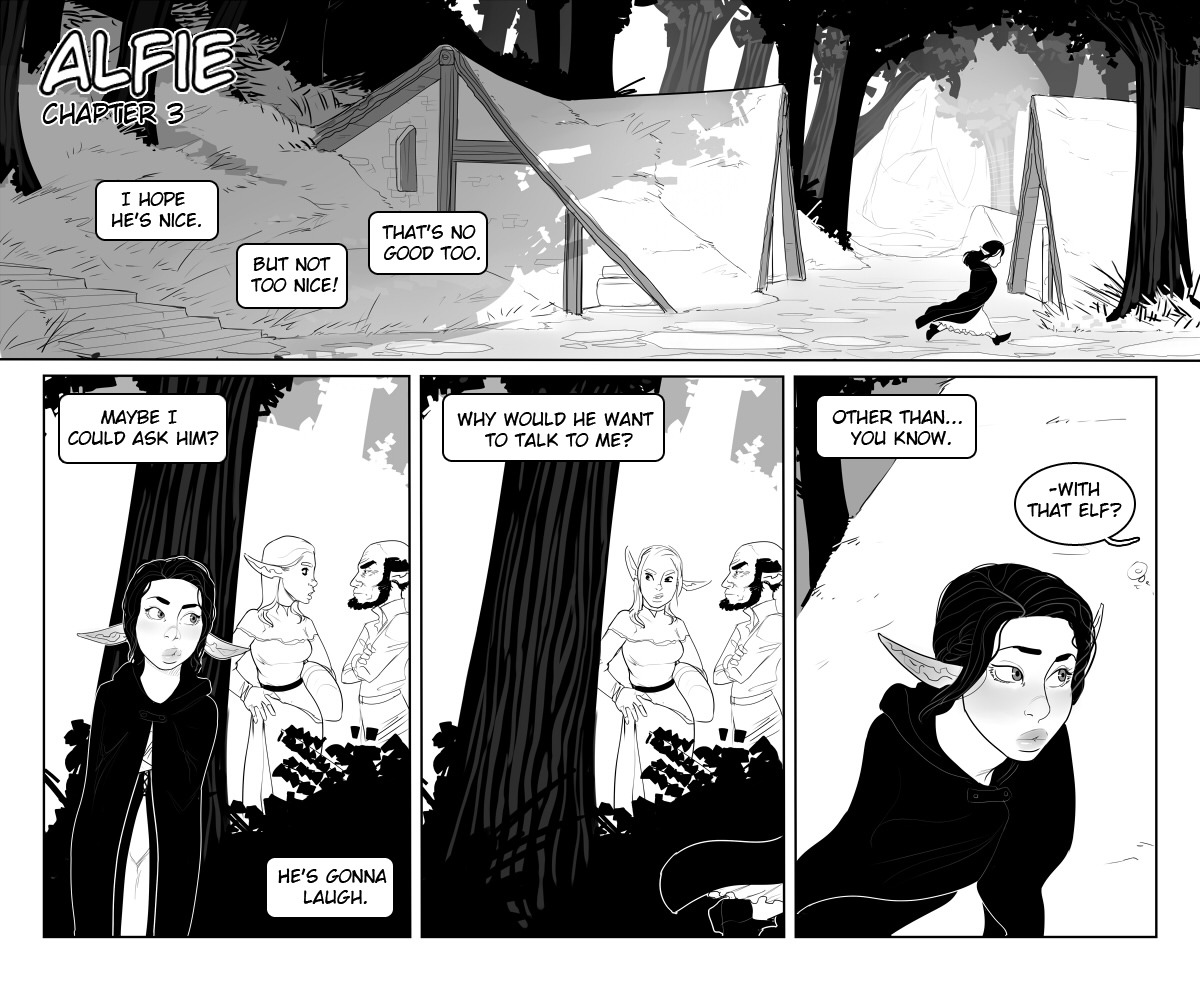 First page of chapter 3 is up on buttsmithy.com ! I messed up a little bit. I wrote