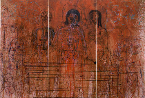 transoptic: Hermann Nitsch, Entombment,Triptychon. 2006.