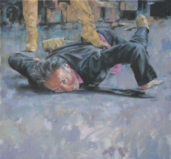 glennibbitson:  “the Puppet Subjugated”  oil on canvas 62x62cm Glenn Ibbitson 2015