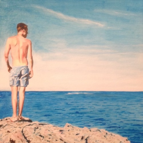 pete-bridgstock-art:Tom. Oil on boardPete Bridgstock