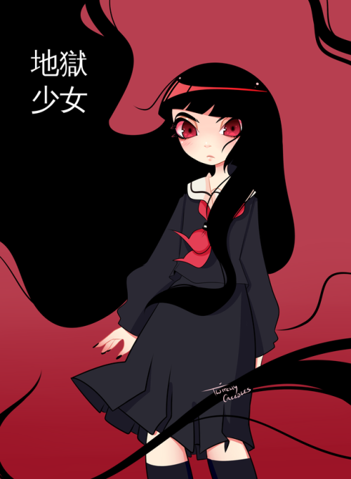   “Want to try dying this once?” Hell Girl print 