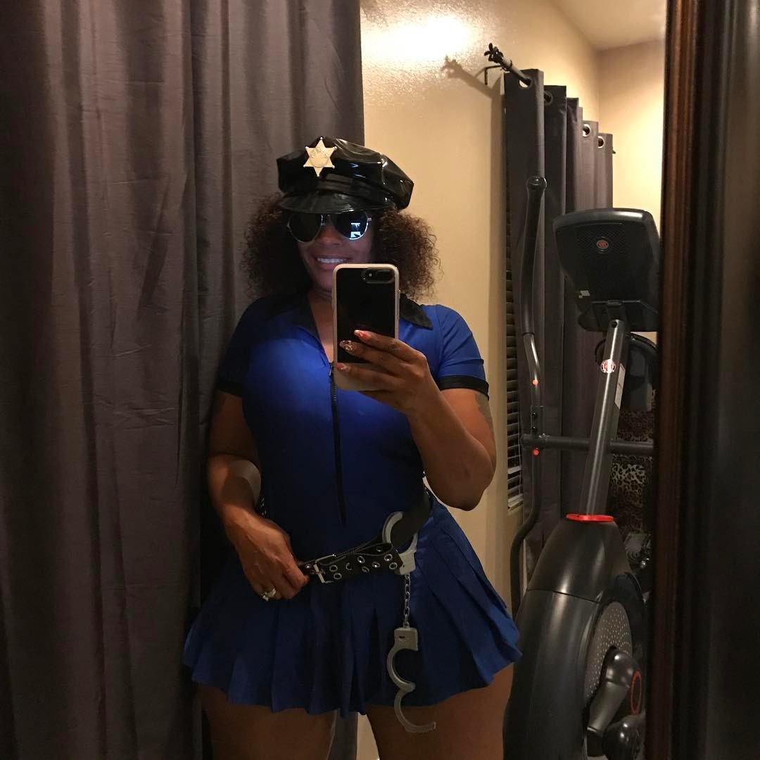 thequeencherokeedass:  Freeze your under arrest 👮🏿‍♀️ waiting on u to