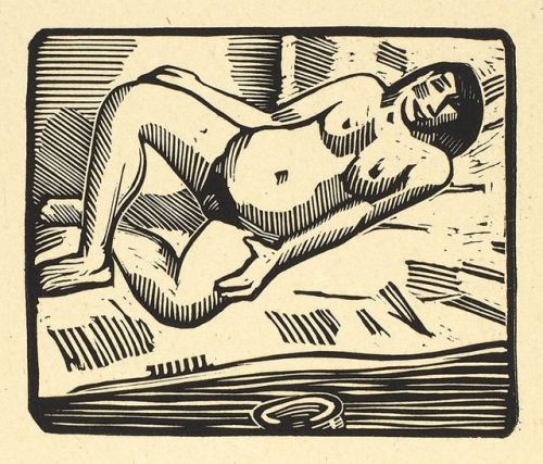 Vasily Masyutin (Russian, 1884–1955). Woodcut from the series &ldquo;Wine, gambling, women