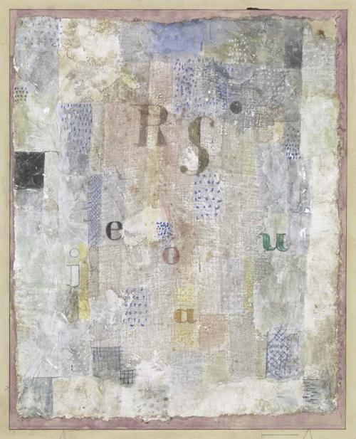 Paul Klee, Vocal Fabric of the Singer Rosa Silber, 1922.