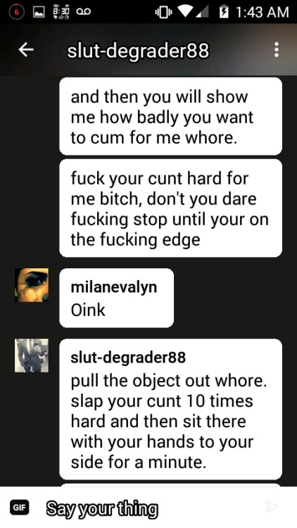 Porn photo slut-degrader88:  milanevalyn:  Part one